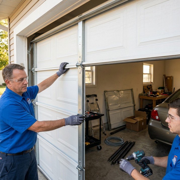 Garage door panel replacement service in Tuscaloosa Alabama
