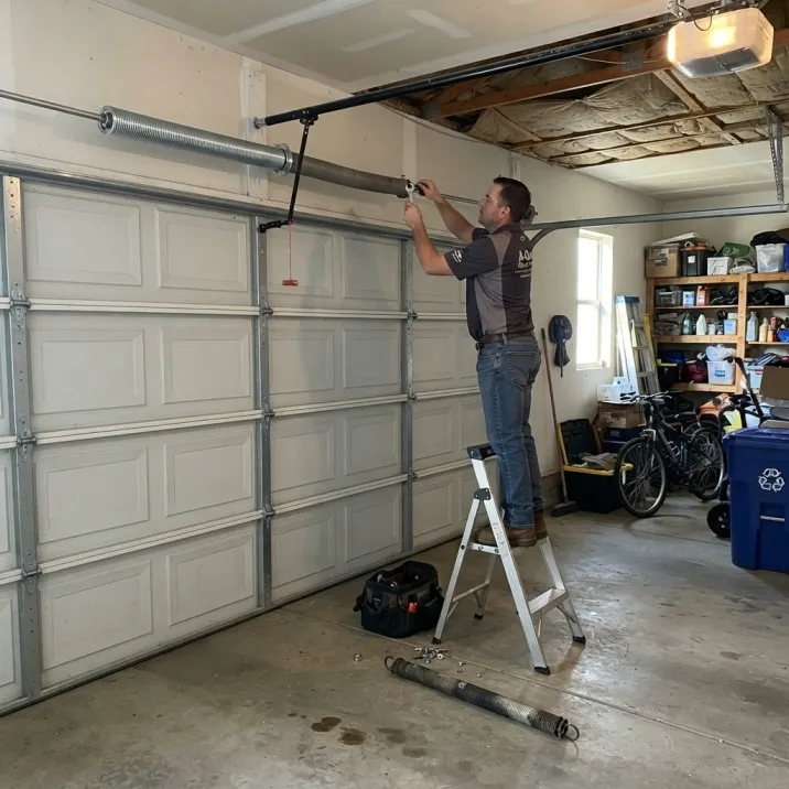 Garage door spring repair after service in Tuscaloosa