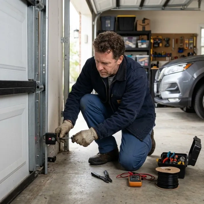 Garage door sensor repair in Northport Alabama