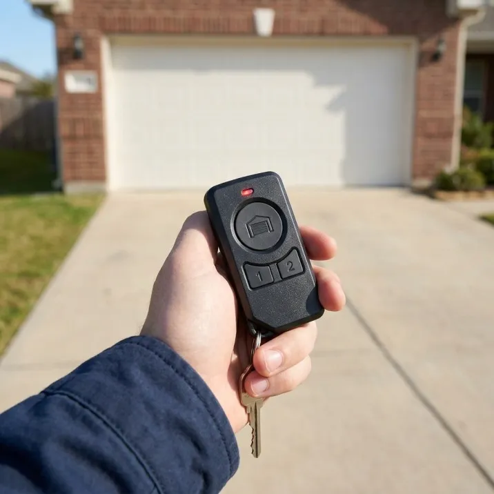 Garage door opener remote control