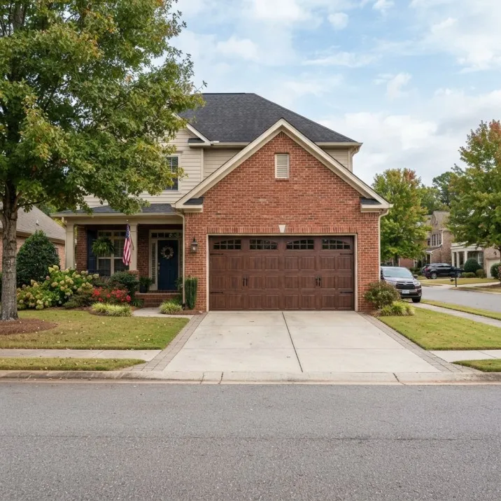 Residential garage door in Tuscaloosa Alabama